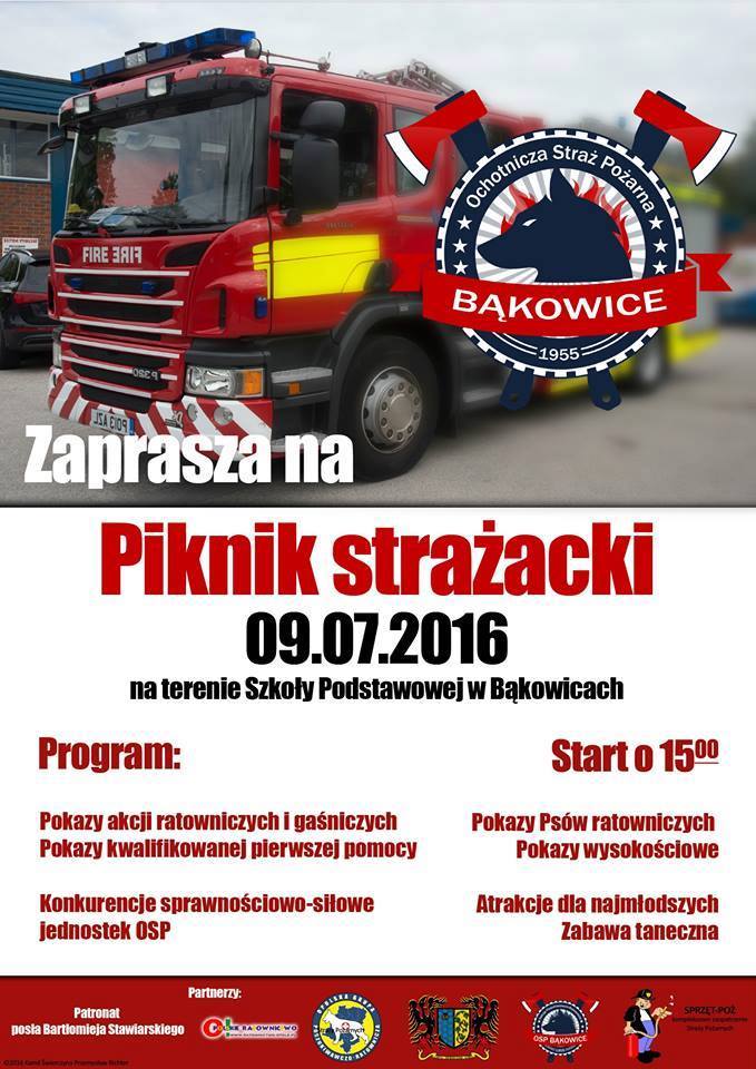 Bąkowice koło Świerczowa - piknik strażacki 2016