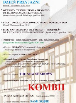 Dni Namysłowa 2013 sobota program
