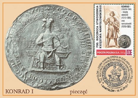 Karta maximum pieczęć Konrada I
