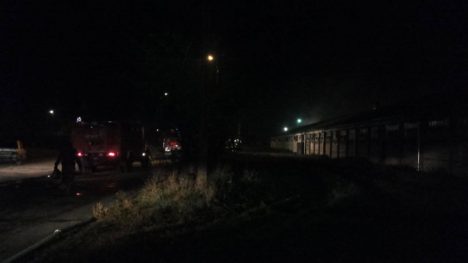 Pożar obory na Zalesiu Domaszowicach