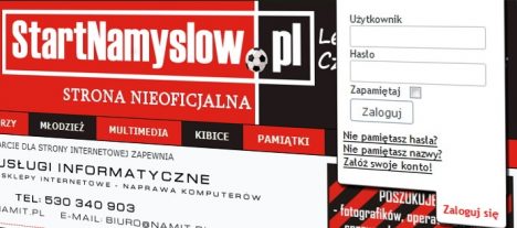 startnamyslow.pl - logowanie