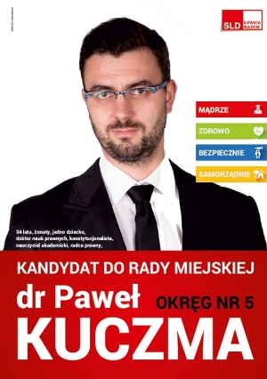 Paweł Kuczma - kandydat na Radnego w Radzie Miejskiej Namysłowa