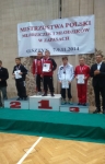 Dekoracja kat. wagowej 47 kg Jakub Makuch na 3 m. podium.