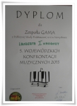 Dyplom za I miejsce