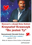 Koncert na Dzień Kobiet w Namysłowie - Krzysztof Krawczyk Krzysztof Krawczyk na Dzień Kobiet wystąpi w Namysłowie