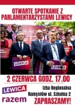 Lewica w Namysłowie -spotkanie 2 czerwca