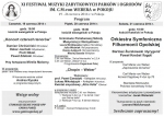 Program festiwalu weberowskiego w Pokoju 2014