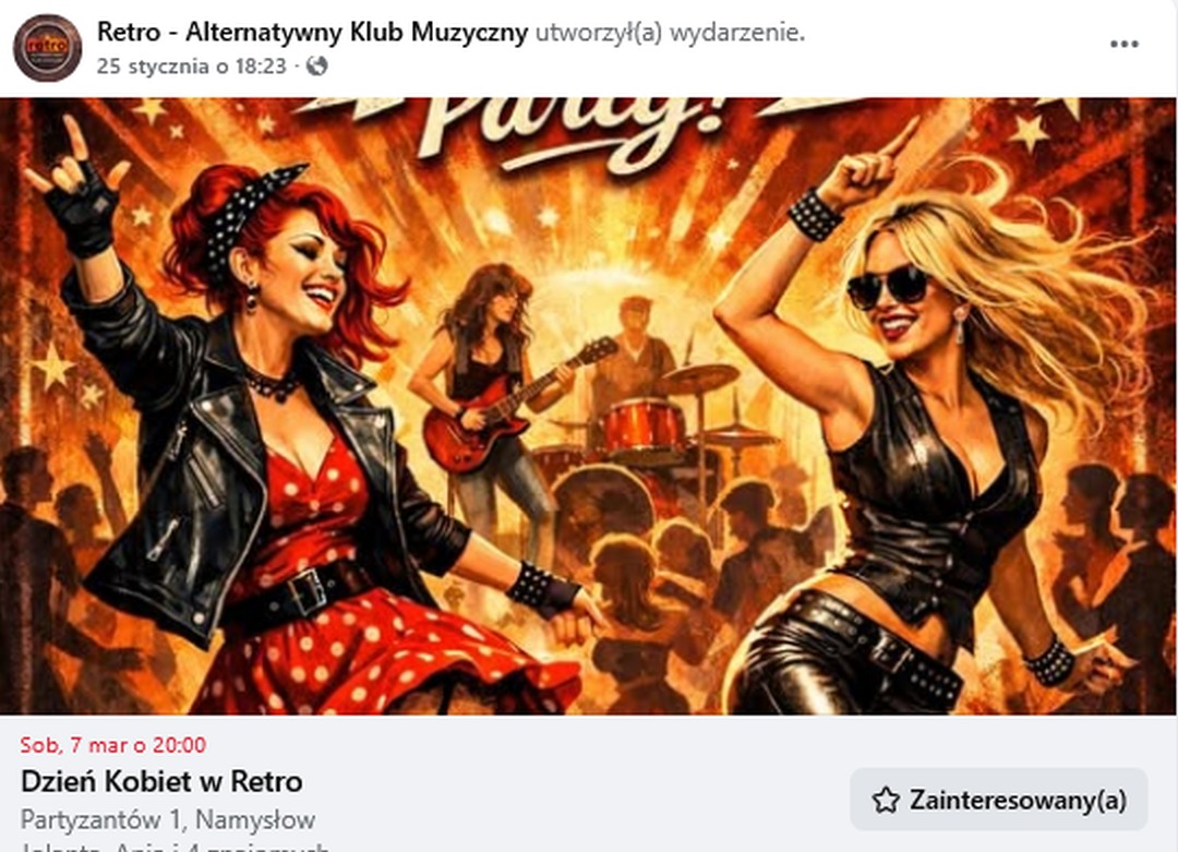 Dzień Kobiet 2026 w RETRO w Namysłowie