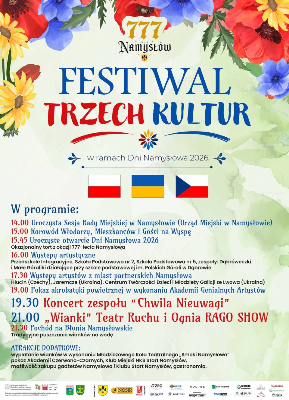 Festiwal Trzech Kultur podczas Dni Namysłowa 2026