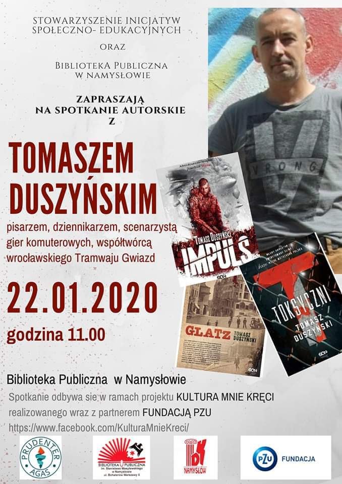 Spotkanie z Tomaszem Duszyńskim w Namysłowie